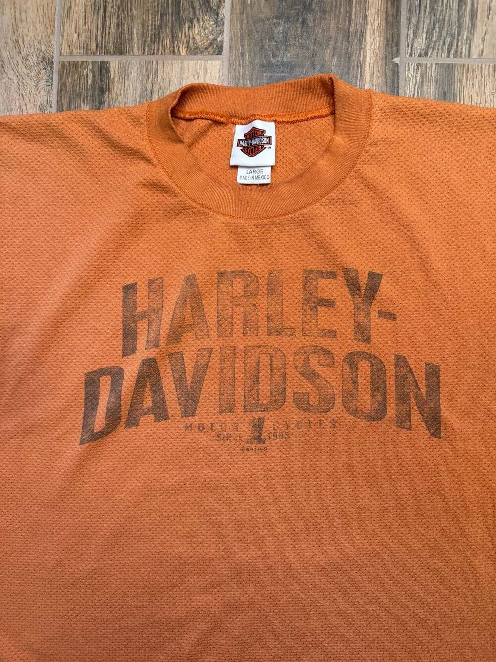 2011 Harley Davidson Sleeveless Shirt Size Large Orange Edmond OK